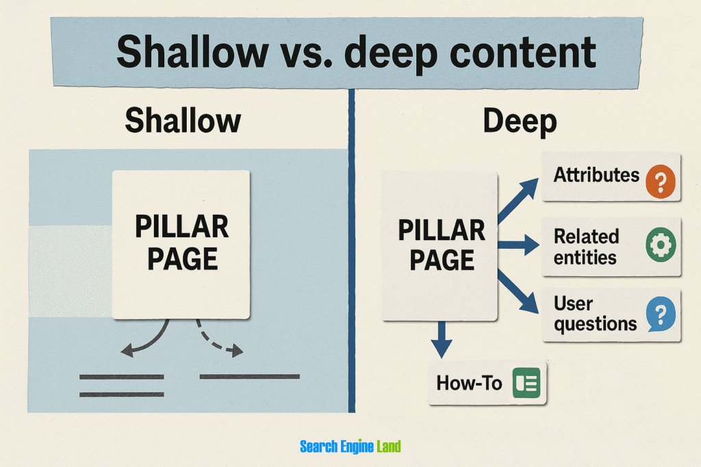 shallow vs deep content for content clustering